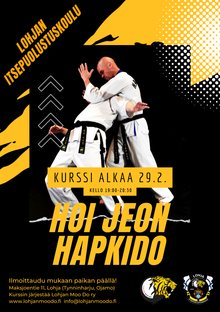 Hoi Jeon Hapkido kurssi alkaa