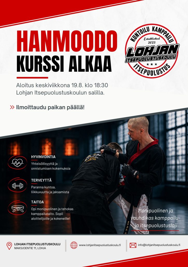 Han Moo Do kurssi alkaa elokuussa 2026