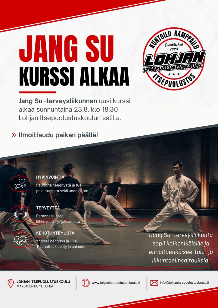 Jang Su kurssi alkaa elokuussa 2026