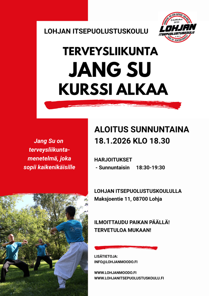 Jang Su kurssi alkaa tammikuussa 2026